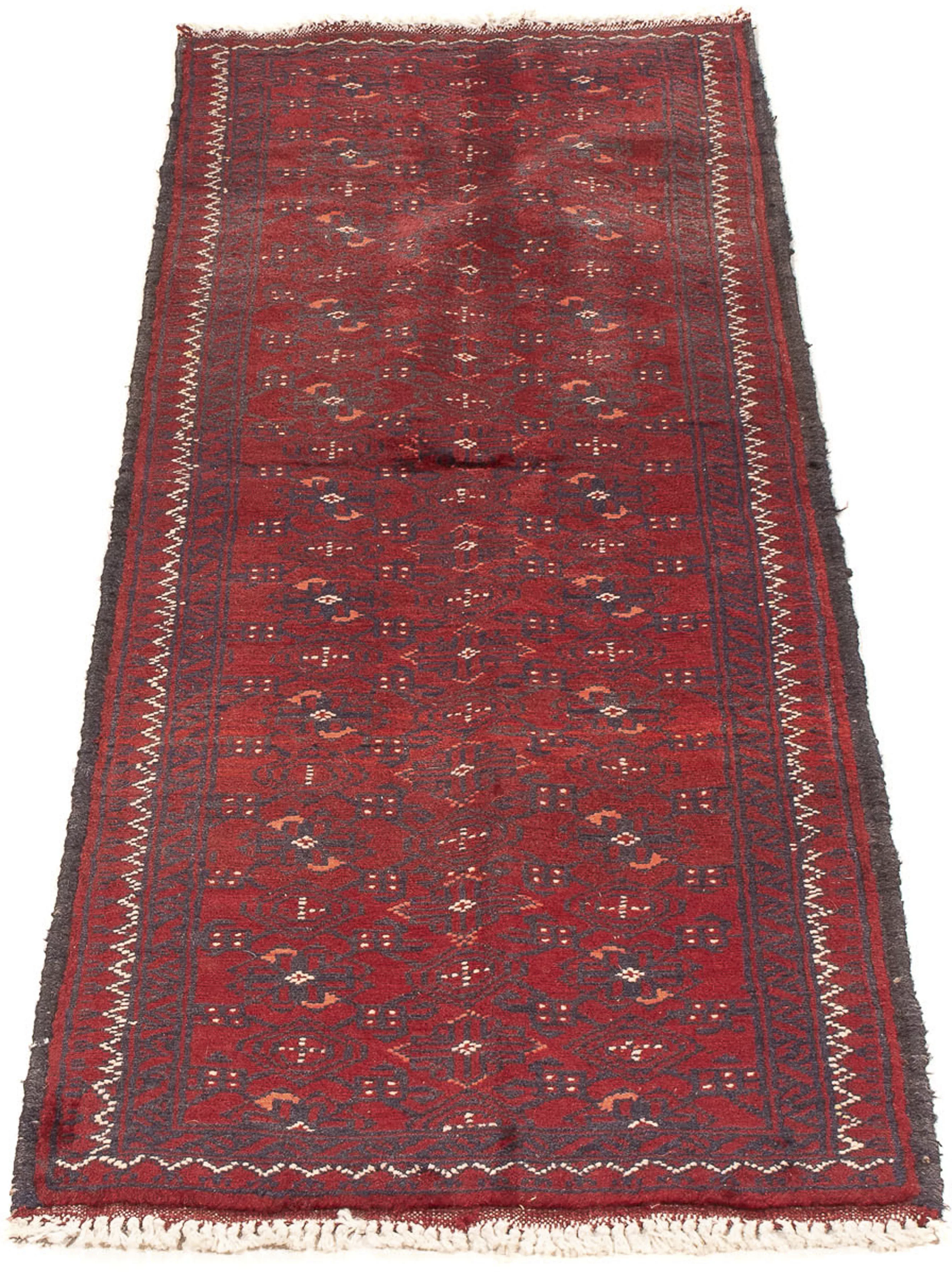 morgenland Orientteppich »Afghan - 140 x 44 cm - rot«, rechteckig, Wohnzimm günstig online kaufen