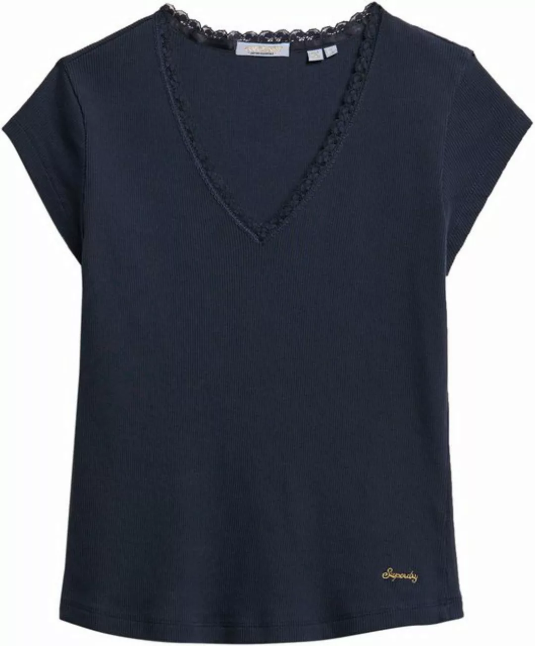 Superdry T-Shirt ESSENTIAL LACE TRIM V TEE günstig online kaufen