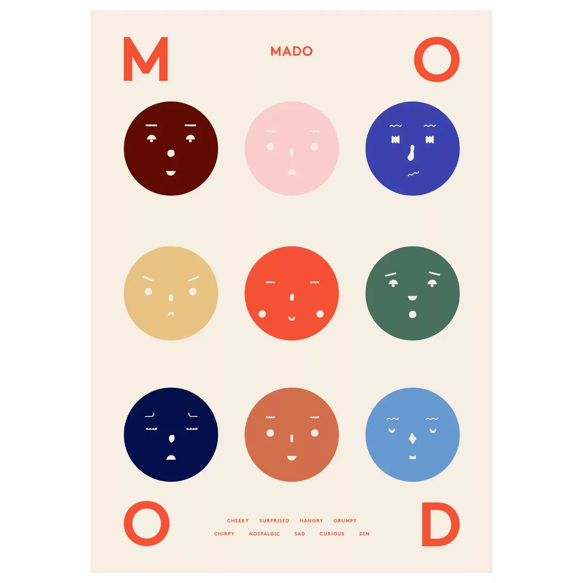 9 Moods Poster 70 x 100cm günstig online kaufen