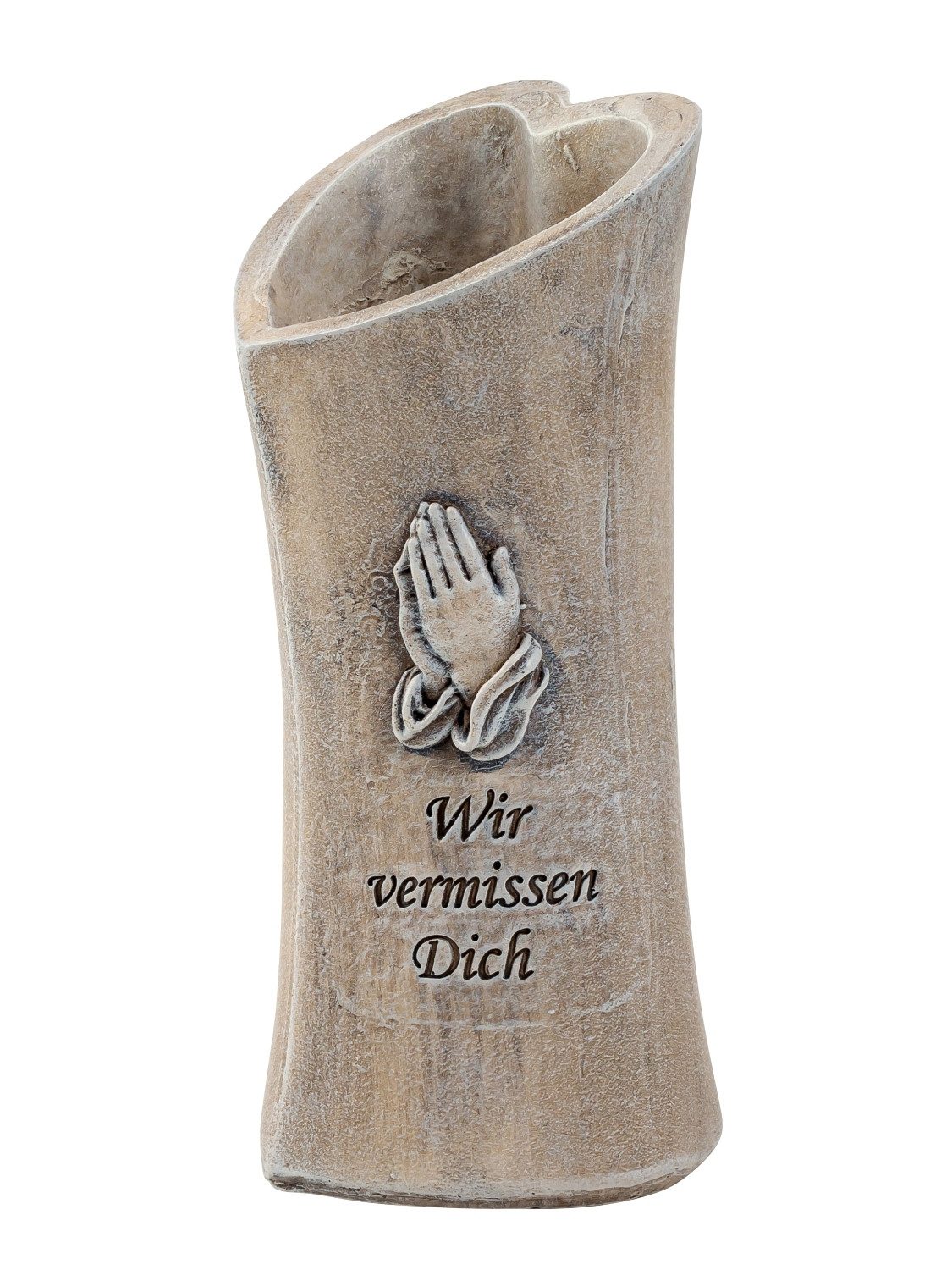 MF Grabkerze Grabvase Wir vermissen Dich günstig online kaufen