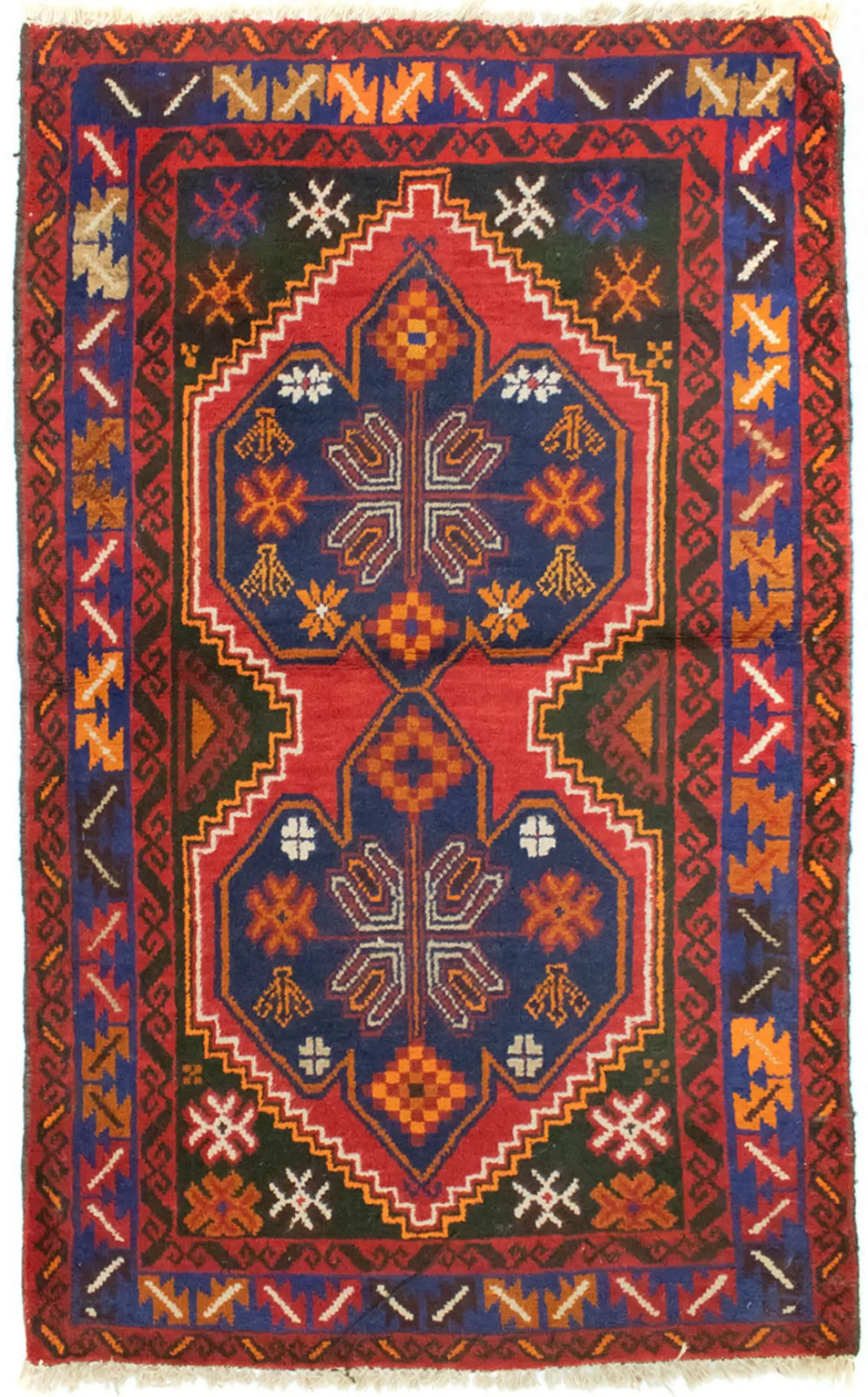 morgenland Wollteppich »Belutsch Teppich handgeknüpft rot«, rechteckig, han günstig online kaufen