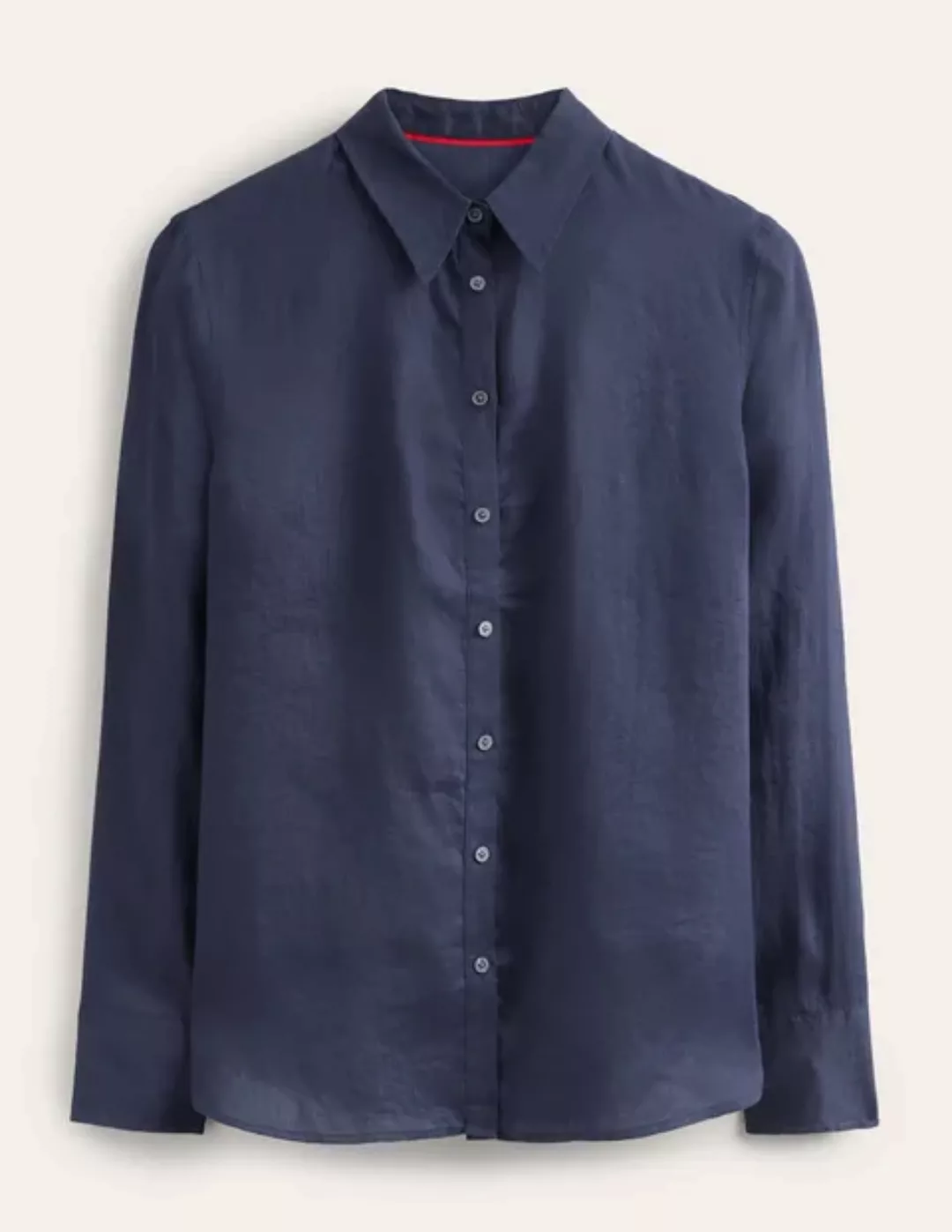 Neues Leinenhemd Damen Boden, Marineblau günstig online kaufen