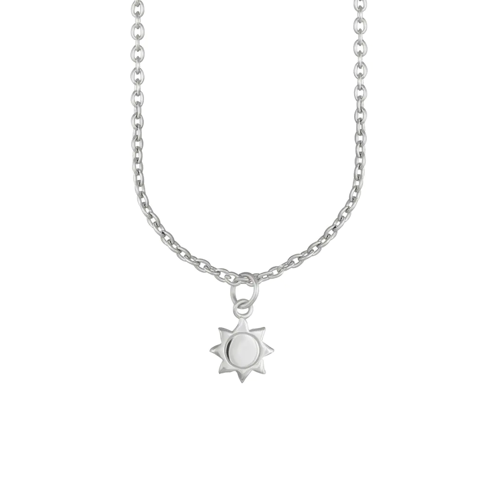 CAÏ Kette mit Anhänger "925 Sterling Silber rhodiniert Sonne" günstig online kaufen