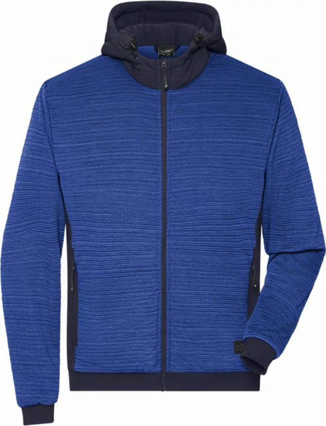 James & Nicholson Fleecejacke Herren Hybrid Strickfleece Jacke günstig online kaufen