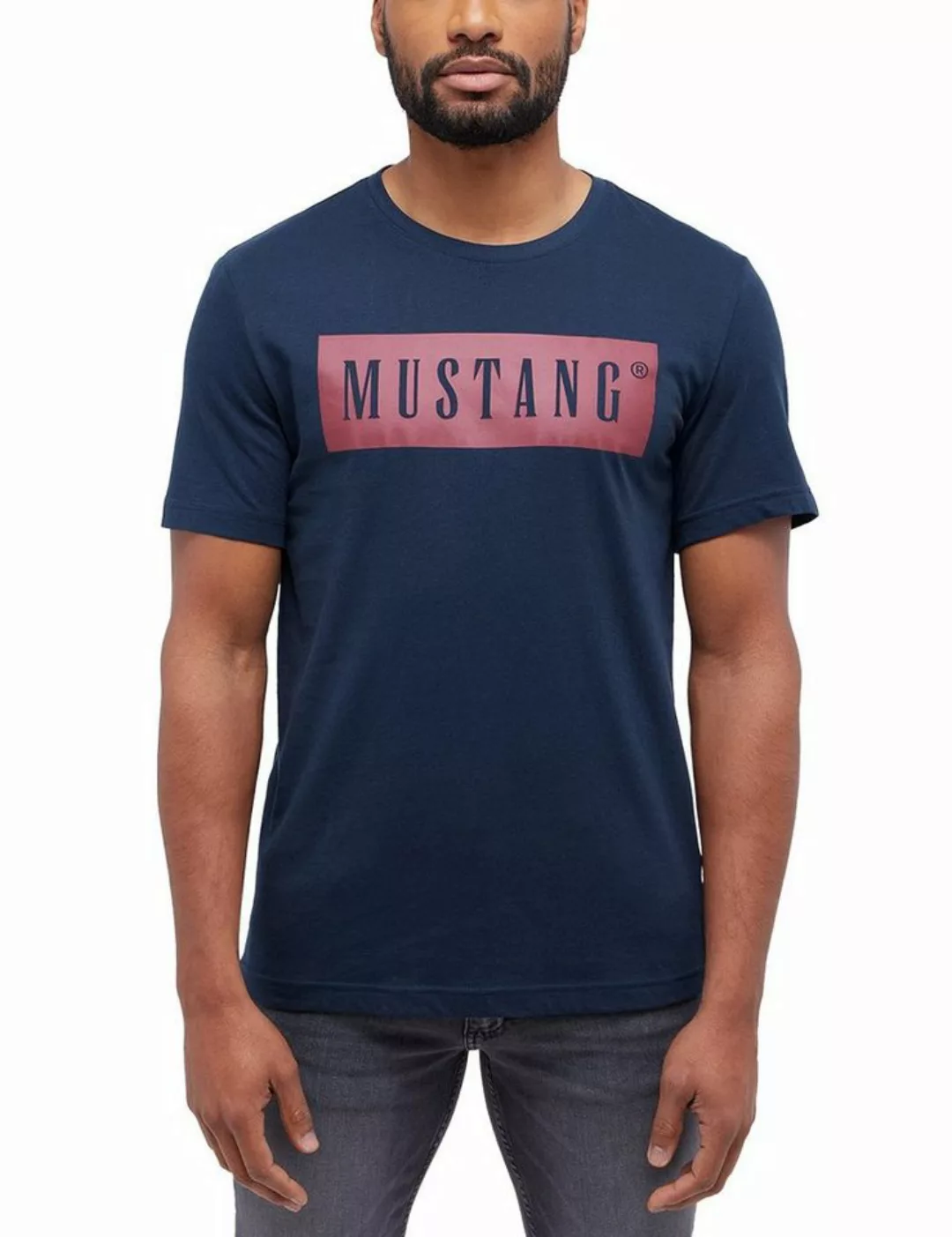 MUSTANG Kurzarmshirt "T-Shirt" günstig online kaufen