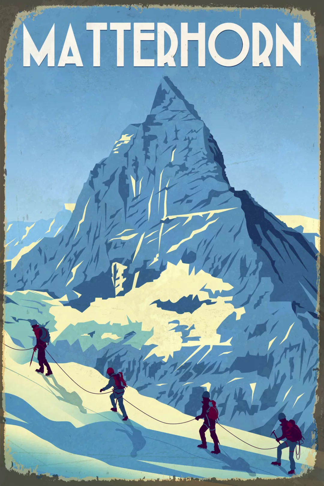 queence Metallbild »Matterhorn II«, (1 St.), Stahlschilder günstig online kaufen