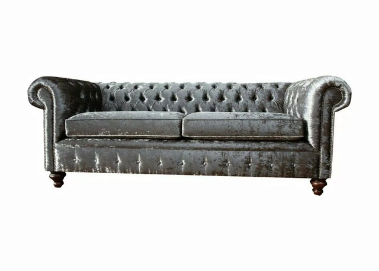 Xlmoebel Chesterfield-Sofa Dreisitzer Sofa 3-Sitzer Chesterfield Couch Pols günstig online kaufen