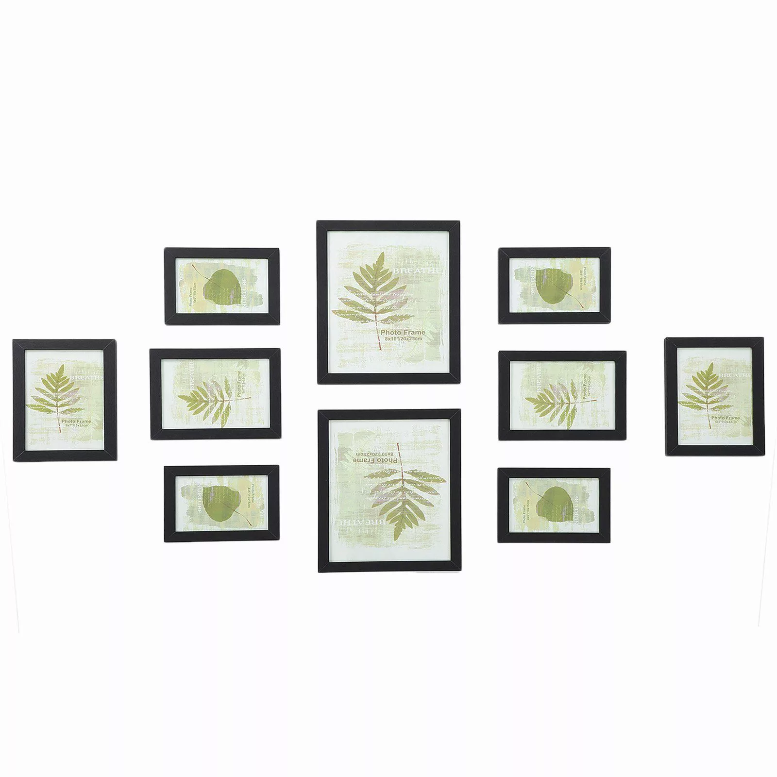 SONGMICS Bilderrahmen-Set Fotorahmen, 10er Set, Kunststoffscheibe, günstig online kaufen