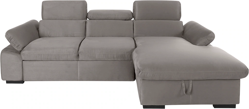 COTTA Ecksofa "Lola L-Form mit Kopfteilfunktion & Hocker", (Set, mit Hocker günstig online kaufen