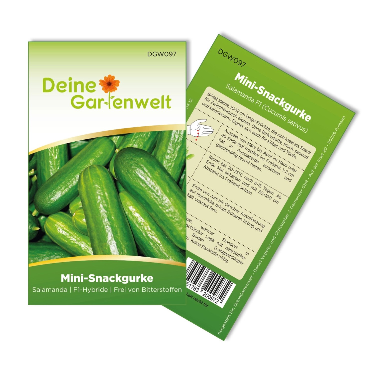 Deine Gartenwelt Mini-Snackgurke Salamanda F1 Samen günstig online kaufen