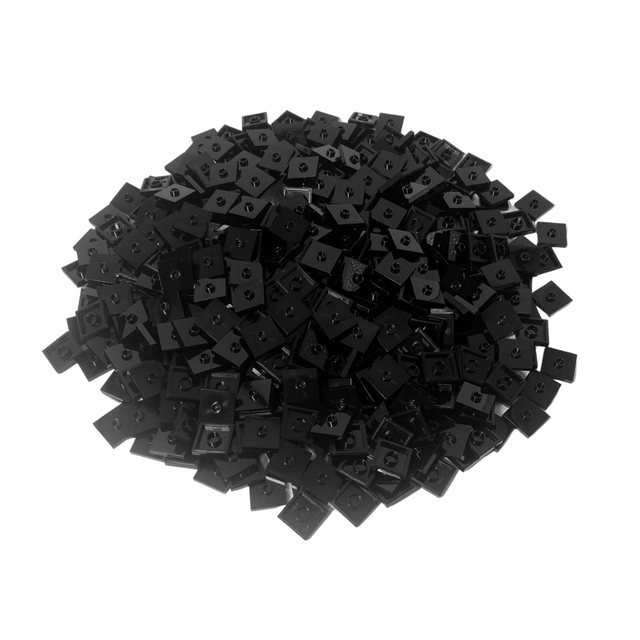 LEGO® Spielbausteine LEGO® 2x2 Jumper Plate Schwarz - Black jumper plate 87 günstig online kaufen