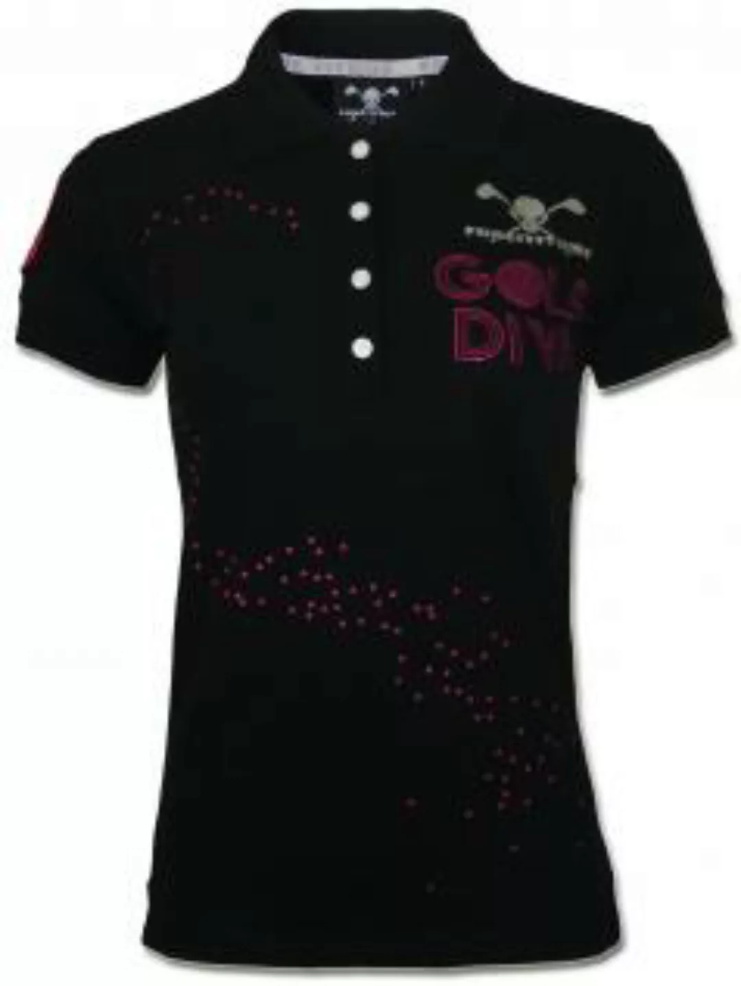 Fore!titude Damen Strass Polo Shirt Diva günstig online kaufen