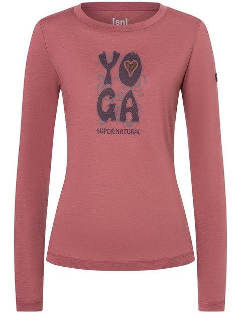 SUPER.NATURAL Sweatshirt für Damen, Merino HEART OF YOGA Herz Motiv, casual günstig online kaufen