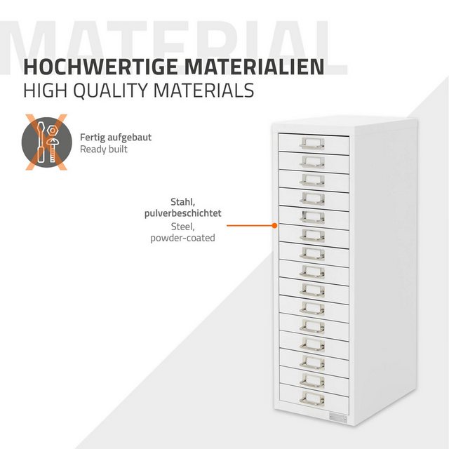 ML-DESIGN Aktenschrank Metallschrank mit Schubladen, freistehender Aufbewah günstig online kaufen