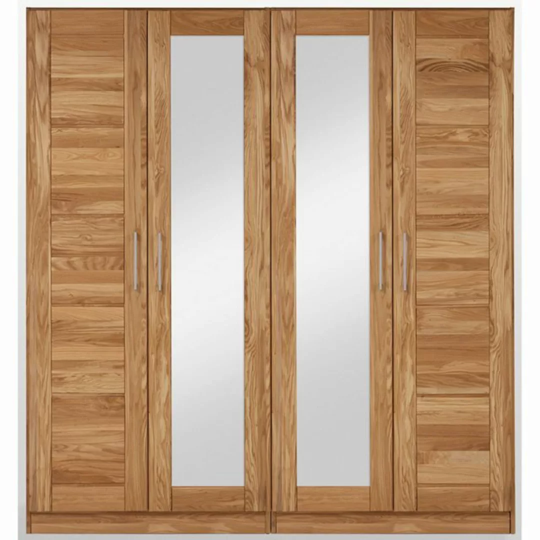 Lomadox Kleiderschrank NORDDEICH-137 Wildeiche massiv, 2 Türen, 2 Türen mit günstig online kaufen