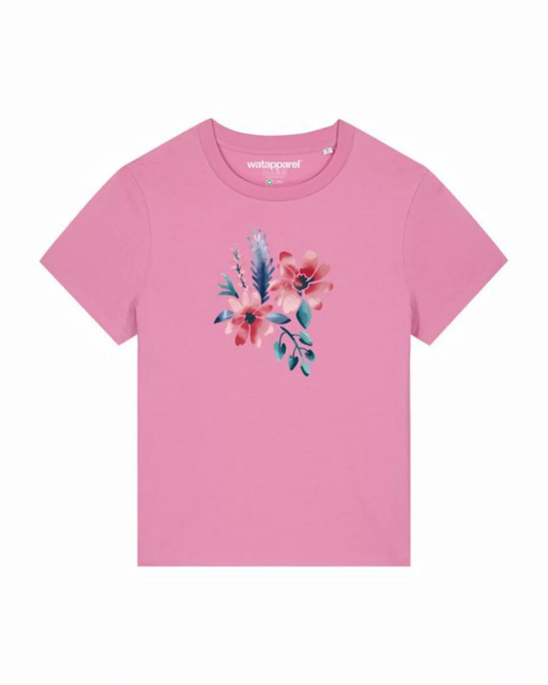 wat? Apparel Print-Shirt Blume in Wasserfarbe 02 (1-tlg) günstig online kaufen