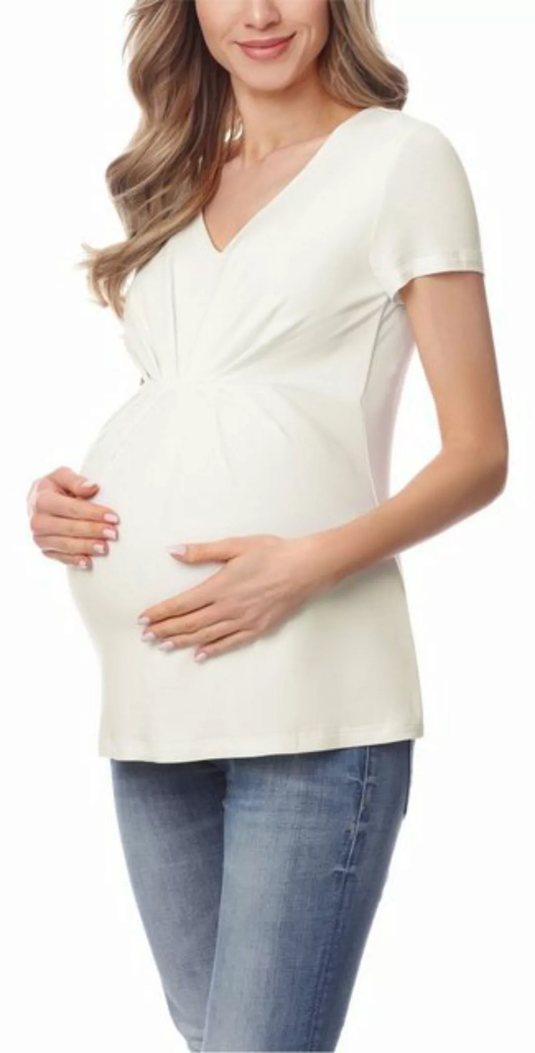 Be Mammy T-Shirt Damen Umstands Shirt Bluse BE20-219 (1-tlg) günstig online kaufen