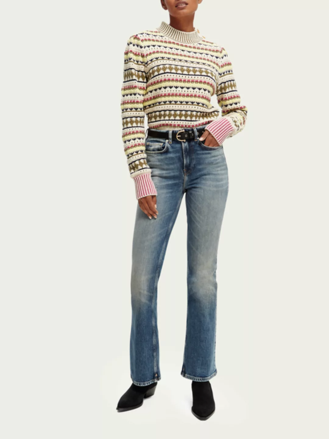 Scotch & Soda The Charm klassische ausgestellte High-Rise Jeans günstig online kaufen