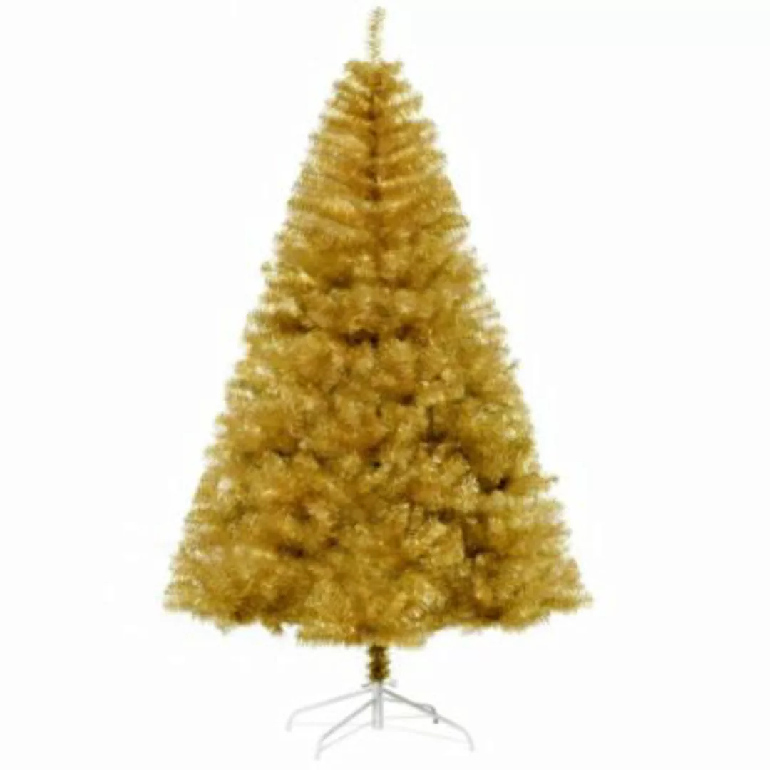 HOMCOM Künstlicher Weihnachtsbaum Anzahl der Spitzen: 1000 gold günstig online kaufen