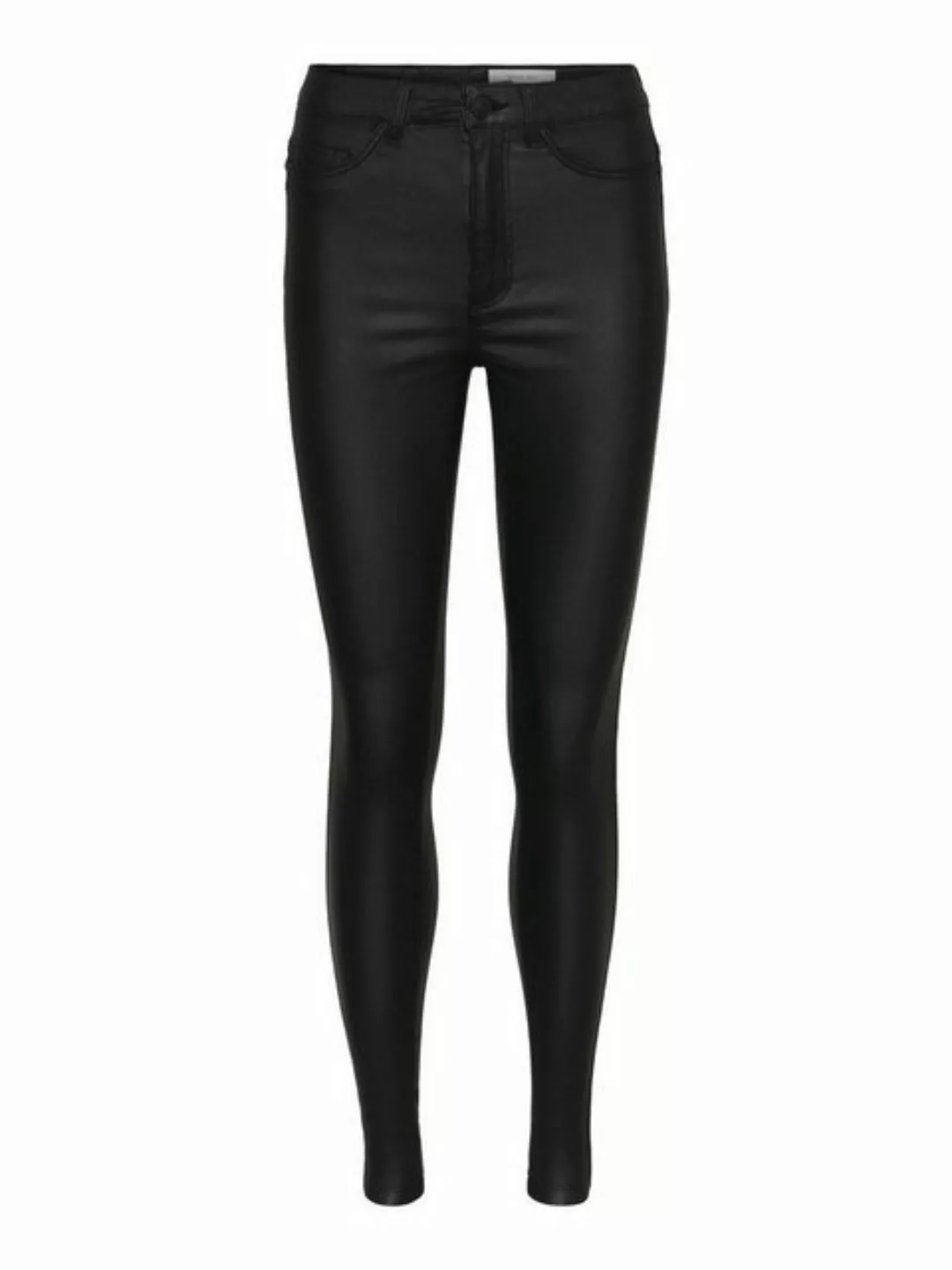 Noisy May Damen Hose NMCALLIE HW SKINNY COATED Skinny Fit günstig online kaufen