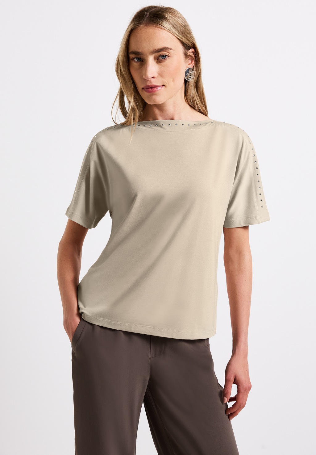 STREET ONE T-Shirt, mit U-Boot-Ausschnitt günstig online kaufen