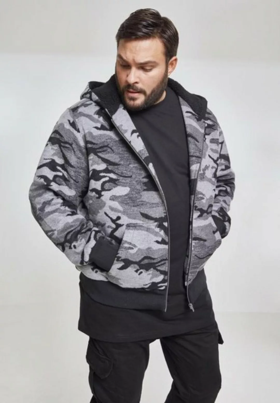 URBAN CLASSICS Winterjacke Urban Classics Herren Camo Zip Jacket (1-St) günstig online kaufen