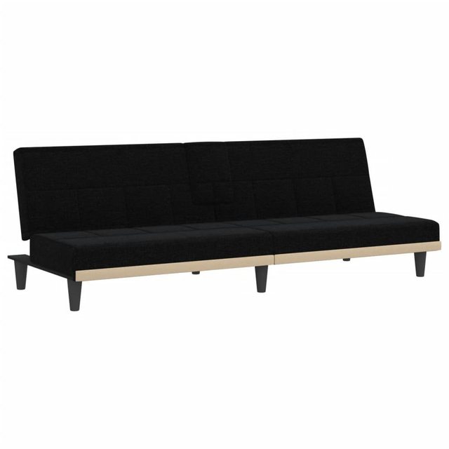 vidaXL Sofa Schlafsofa mit Getränkehaltern Schwarz Stoff Schlafcouch Sofa C günstig online kaufen