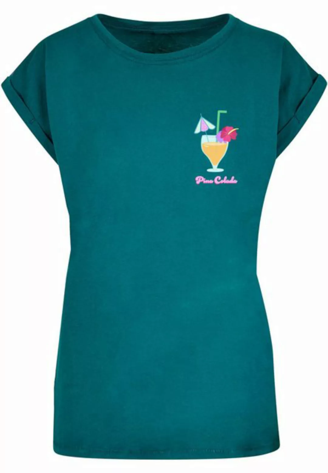 Merchcode T-Shirt Merchcode Damen Ladies Pina Colada Extended Shoulder Tee günstig online kaufen