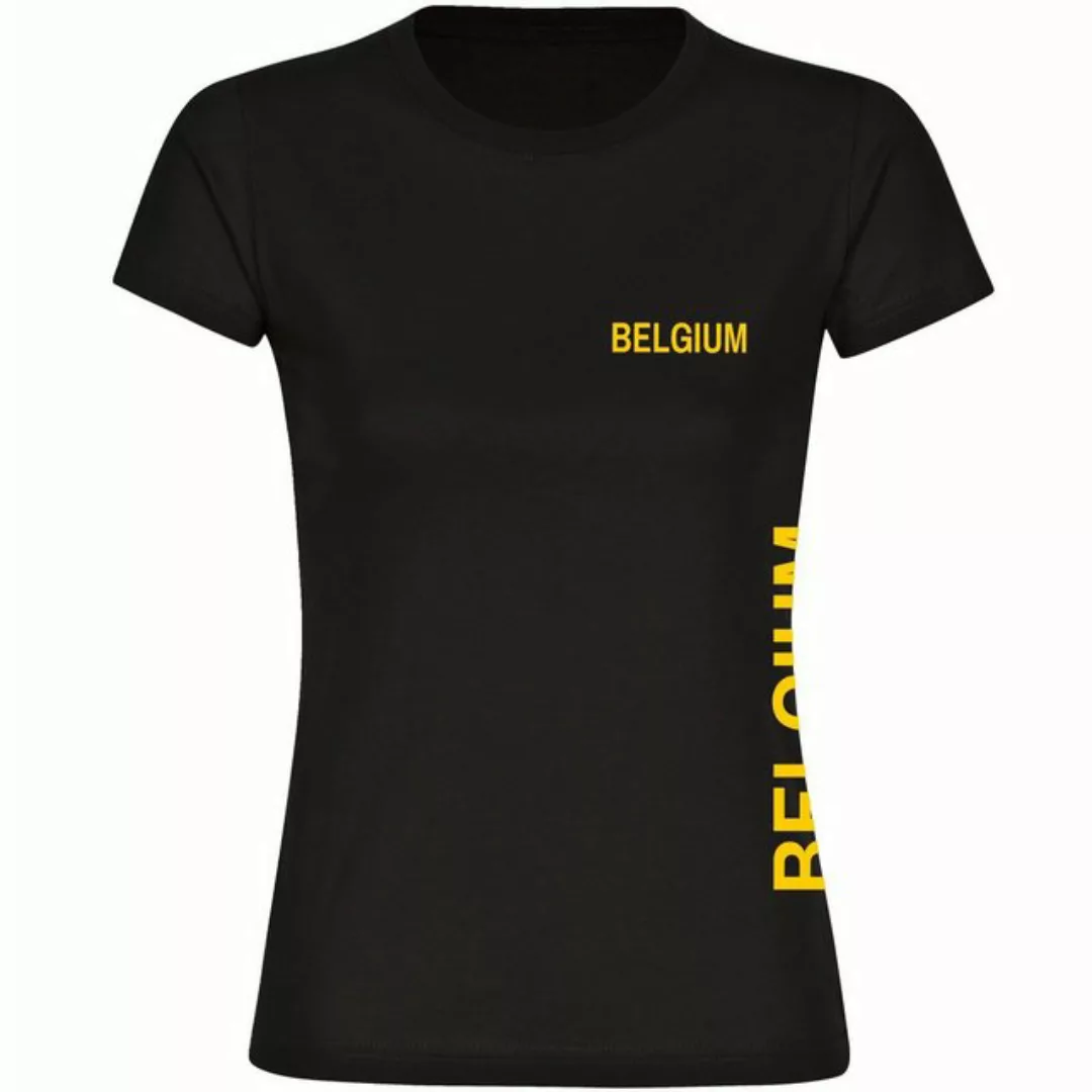 multifanshop T-Shirt Damen Belgium - Brust & Seite - Frauen günstig online kaufen