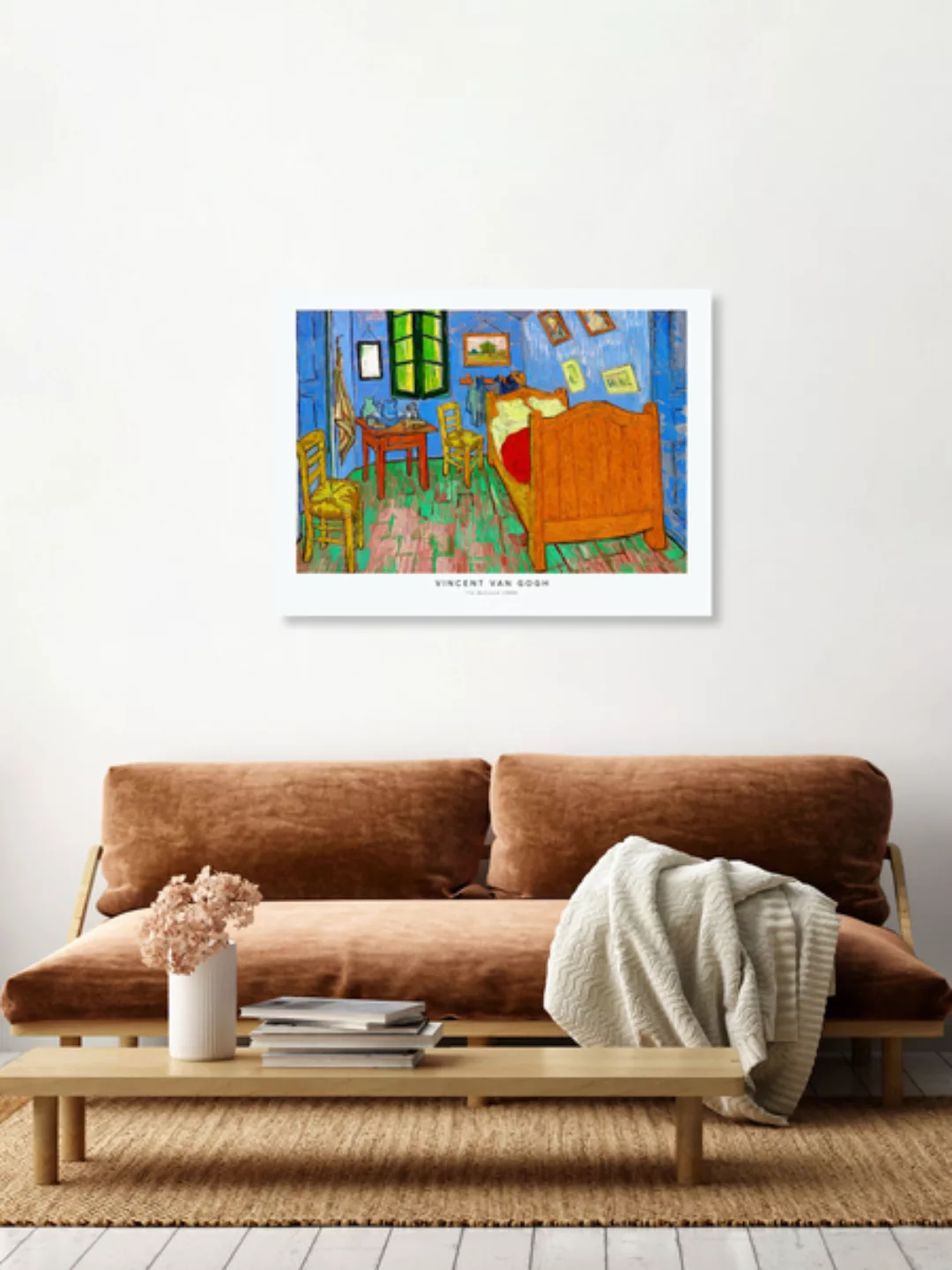 Poster / Leinwandbild - Vincent Van Gogh: Das Schlafzimmer günstig online kaufen