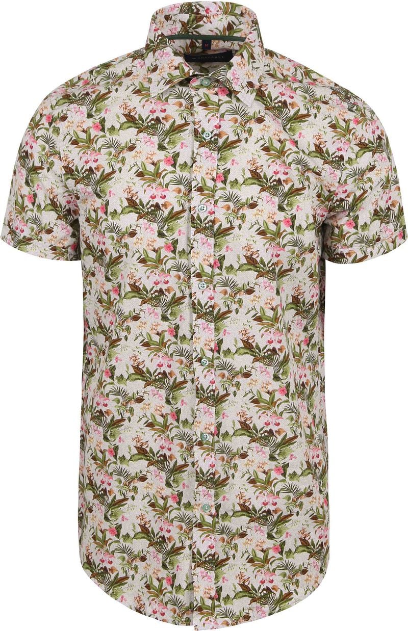 Suitable Short Sleeve Hemd Druck Jungle Grün - Größe M günstig online kaufen