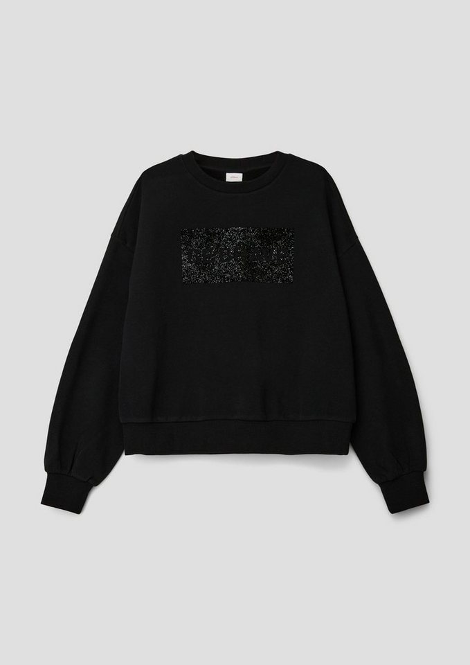 s.Oliver Sweatshirt Sweatshirt mit Frontprint Pailletten günstig online kaufen