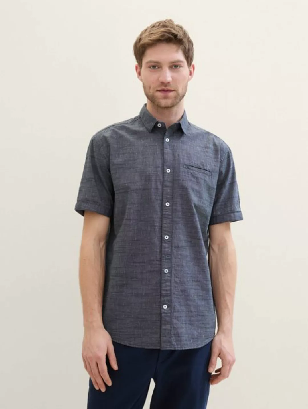 TOM TAILOR Langarmhemd Hemd mit Struktur günstig online kaufen