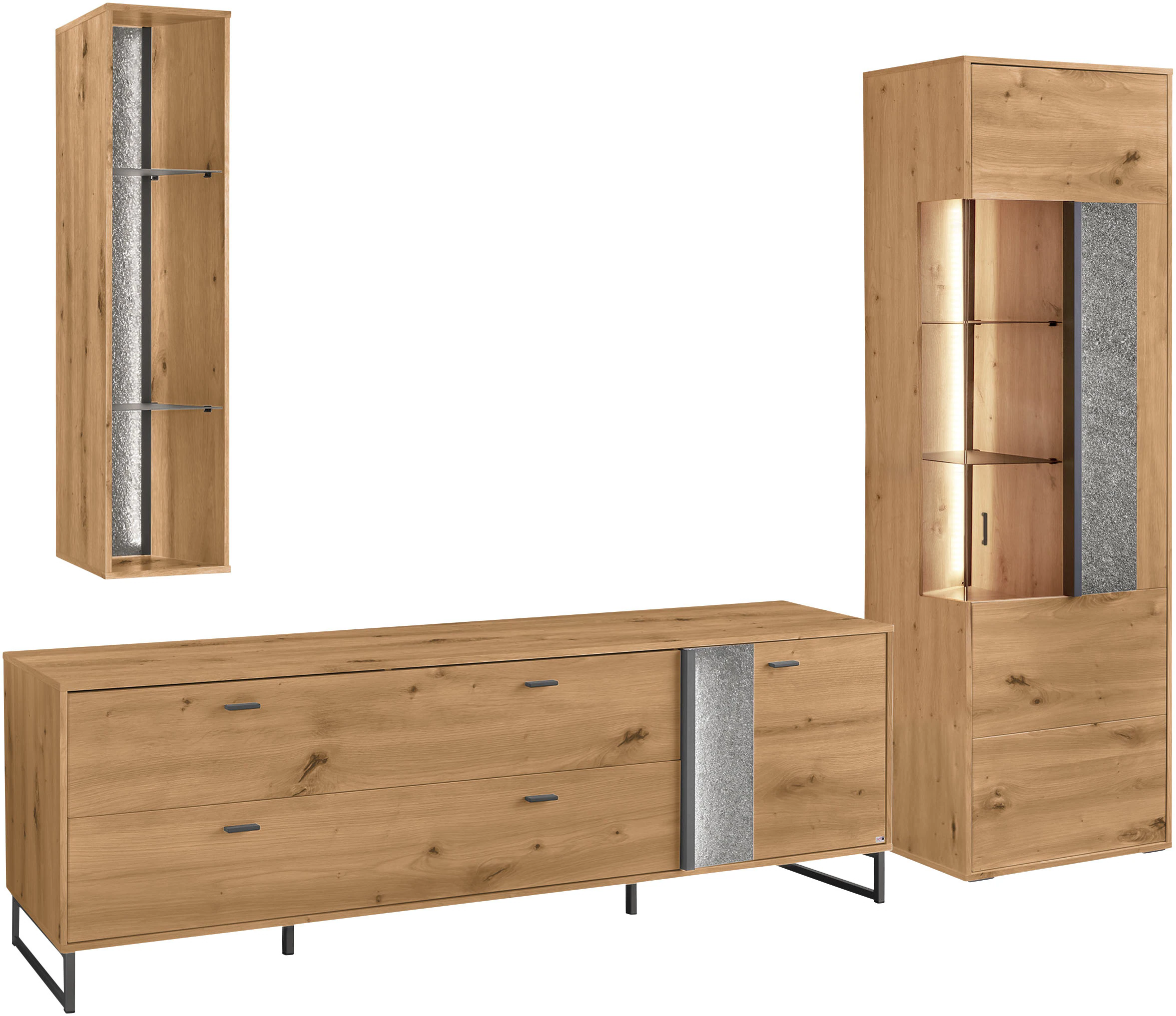 set one by Musterring TV-Wand "Deltona", (3 St.), Zierelemente aus Sandstei günstig online kaufen