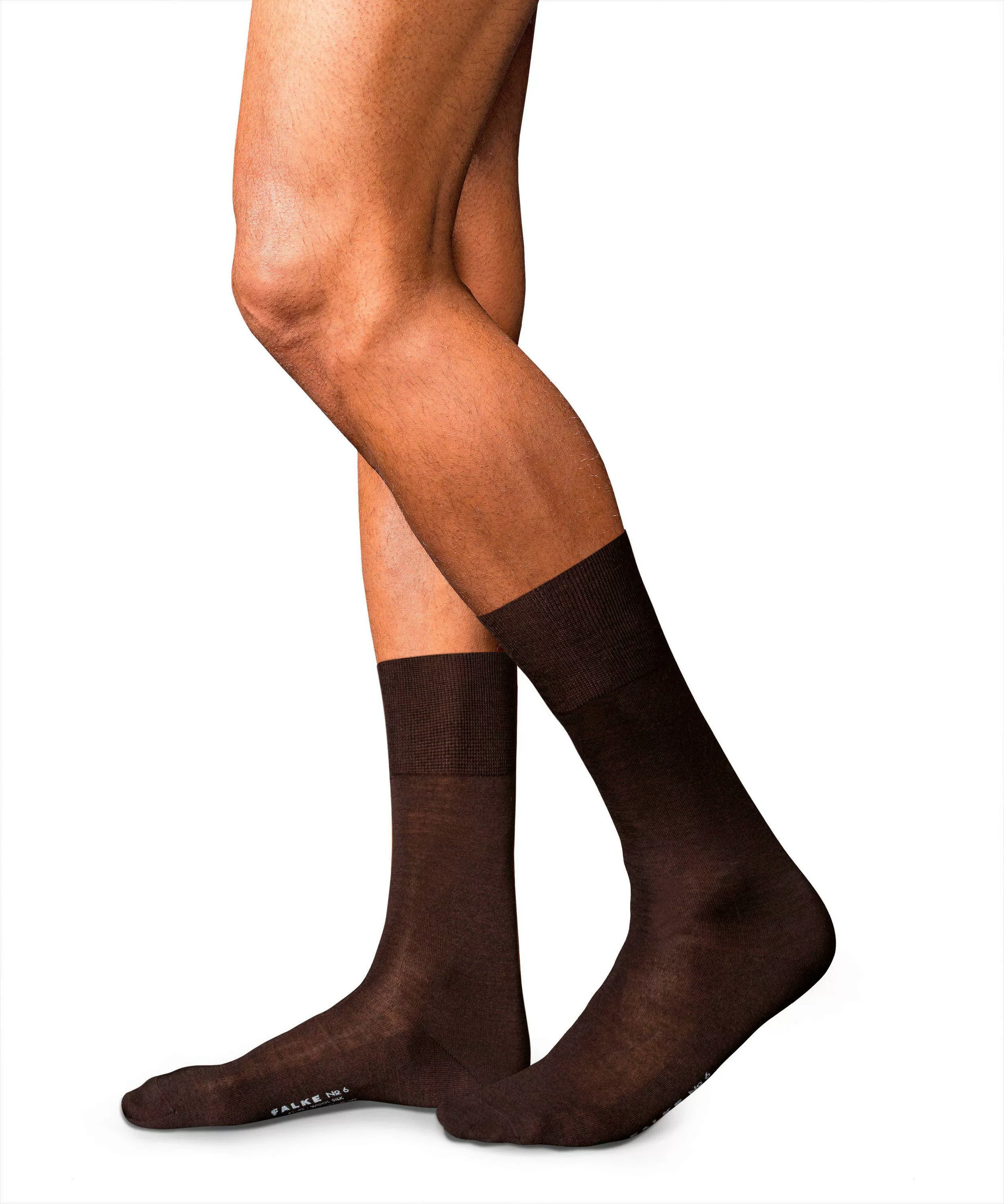FALKE No. 6 Finest Merino & Silk Gentlemen Socken, Herren, 47-48, Braun, Un günstig online kaufen