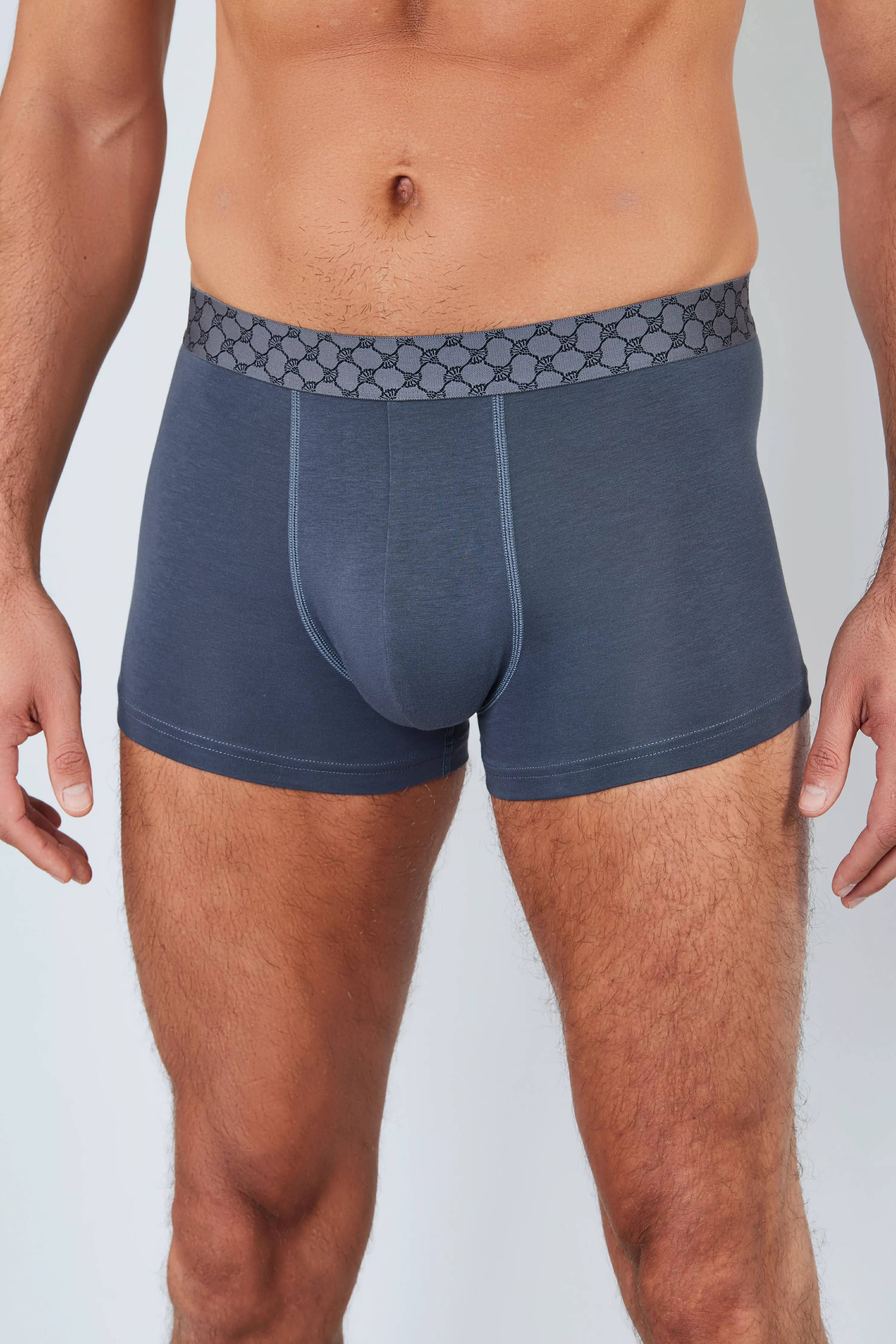 JOOP Boxer "Everyday", (3er Pack), Baumwoll-Mix, Cornflower-Design-Bund, el günstig online kaufen