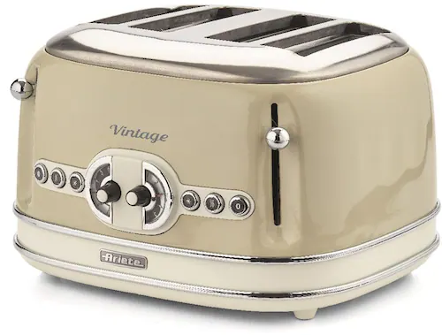 Ariete Toaster »Vintage«, 4 kurze Schlitze, für 4 Scheiben, 1600 W günstig online kaufen
