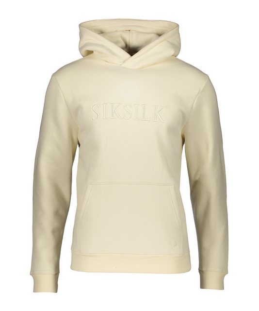 Siksilk Sweatshirt Messi X Embroidered Overhead Hoody Beige günstig online kaufen