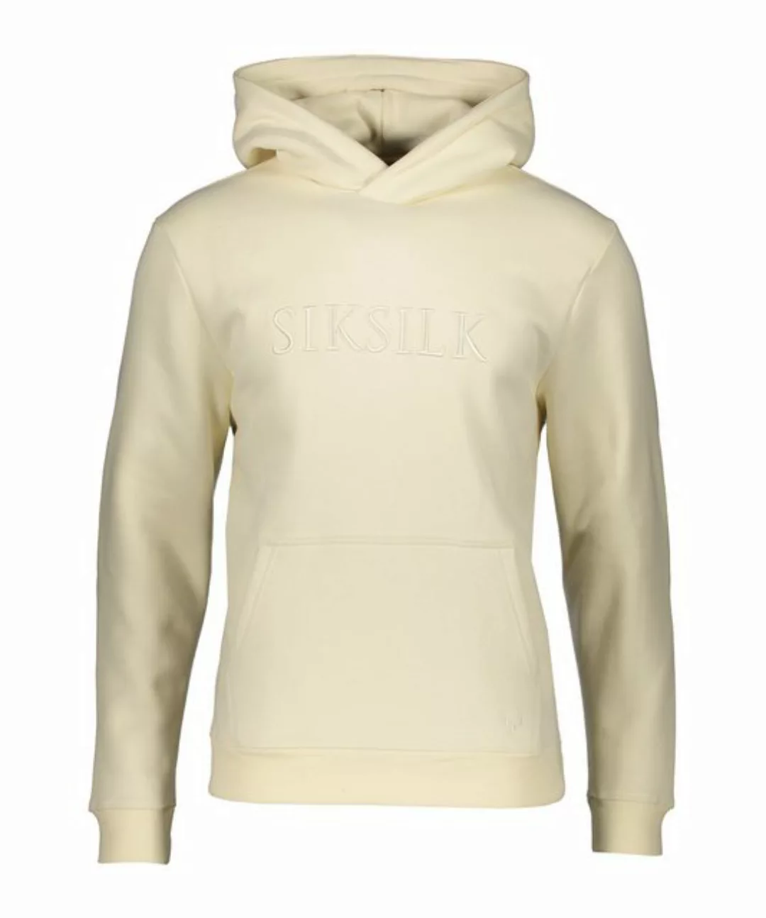 Siksilk Sweatshirt Messi X Embroidered Overhead Hoody Beige günstig online kaufen