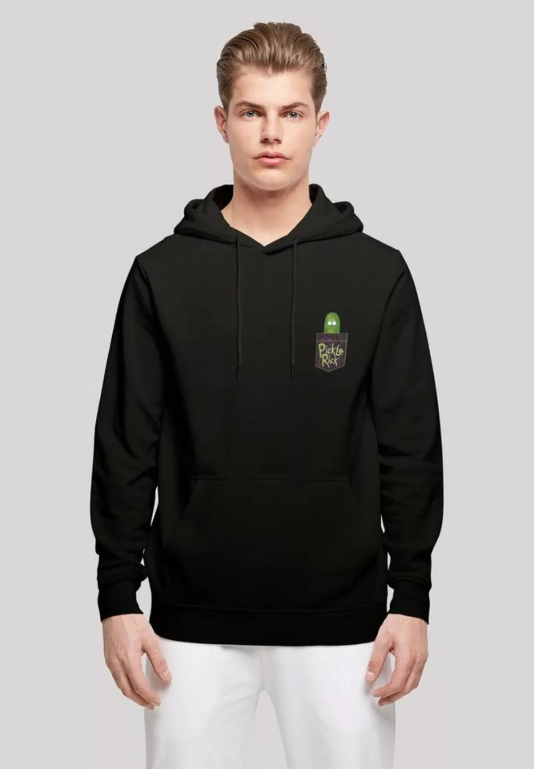 F4NT4STIC Kapuzenpullover "Rick und Morty Pickle Rick Brust Druck", Print günstig online kaufen