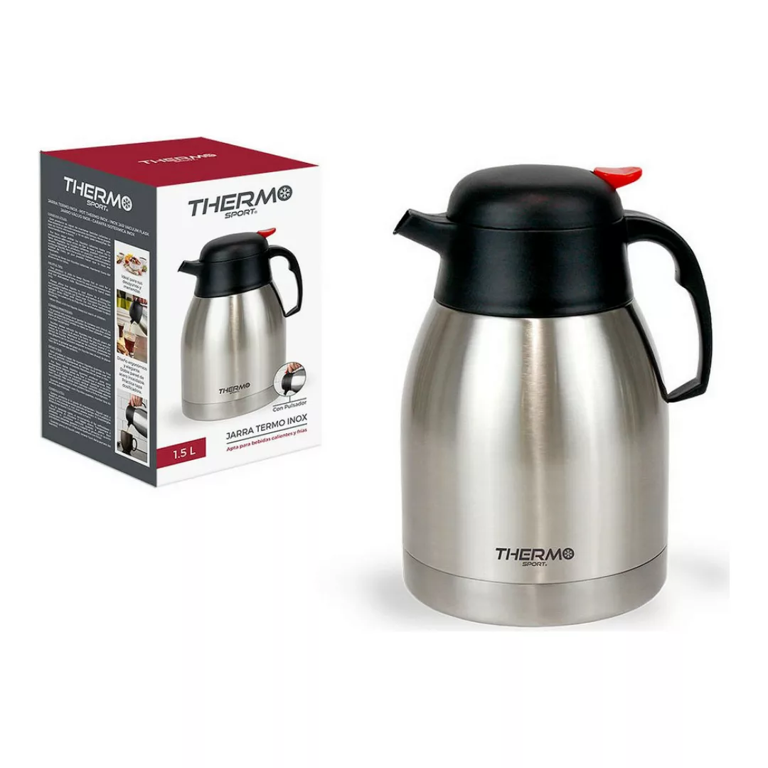 Thermoskanne Thermosport Mit Knopf Edelstahl (1,5 L) günstig online kaufen