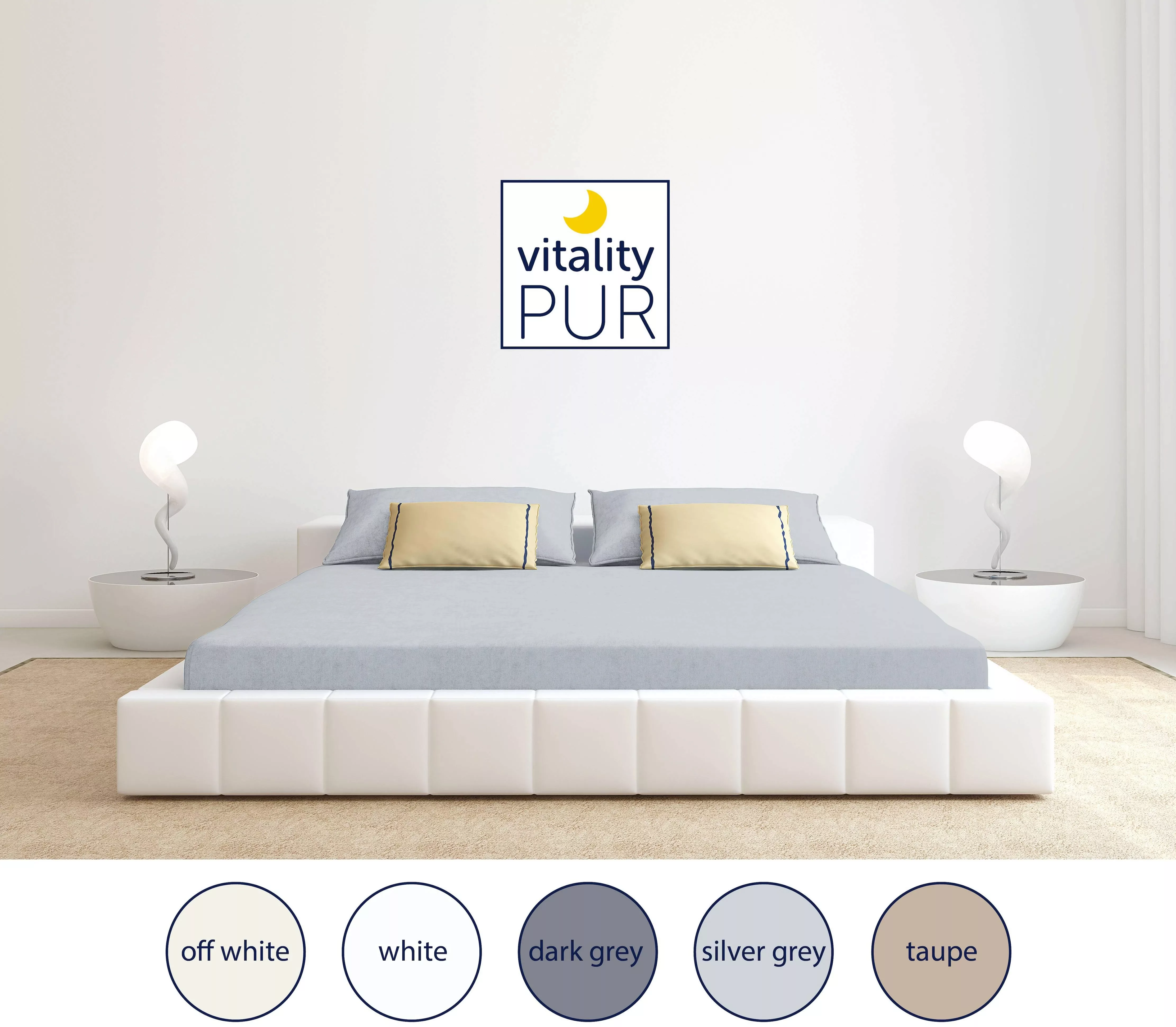 Vitality Pur | 2er-Set Spannbettlaken Jersey Split günstig online kaufen
