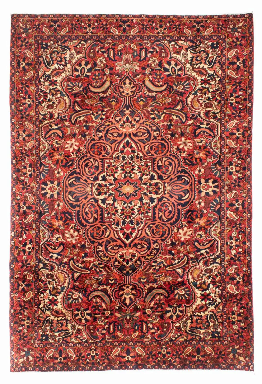 morgenland Wollteppich »Bachtiar Medaillon Rosso 313 x 213 cm«, rechteckig, günstig online kaufen