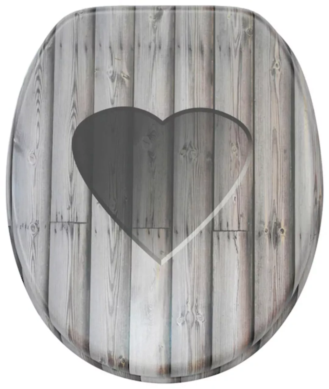 Sanilo WC-Sitz »Wooden Heart«, mit Absenkautomatik günstig online kaufen
