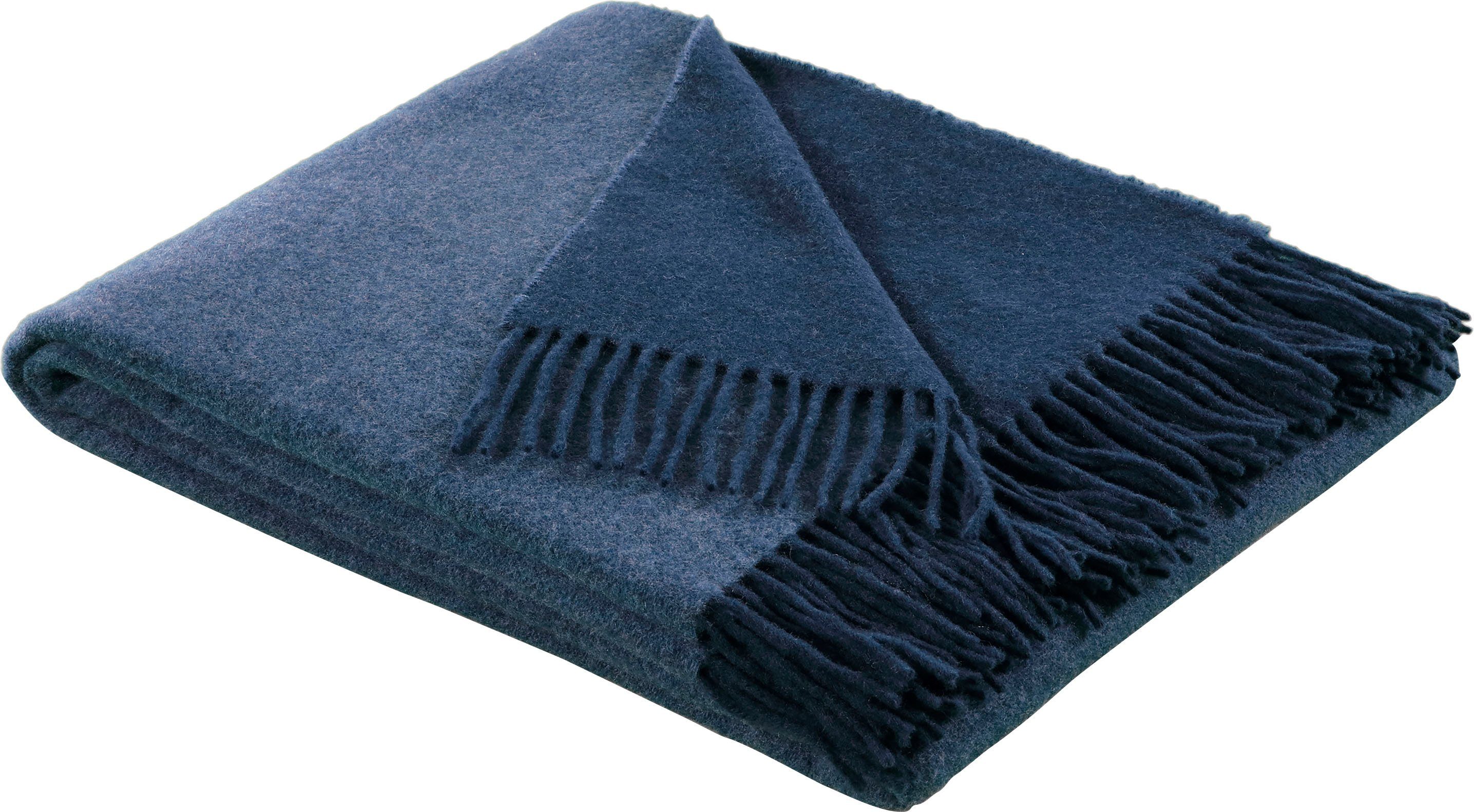 Biederlack Plaid »Plaid Soft Impression im Doubleface-Look«, Wolle-Kaschmir günstig online kaufen