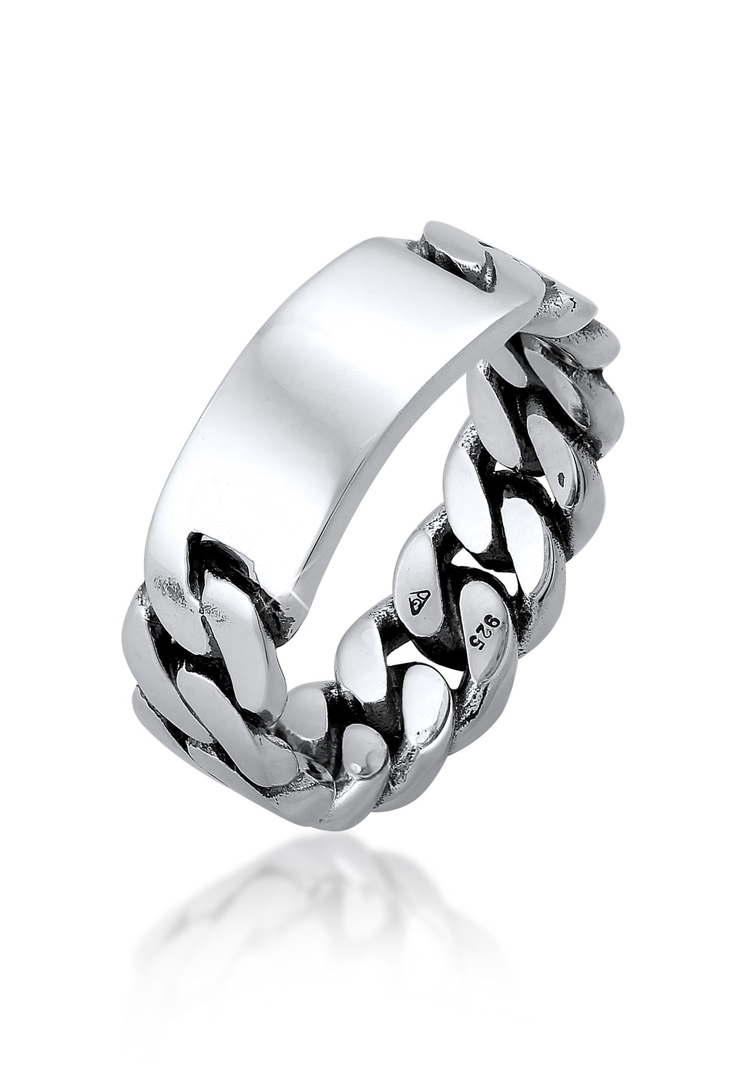 Kuzzoi Silberring Herren Siegelring Panzer Glieder günstig online kaufen