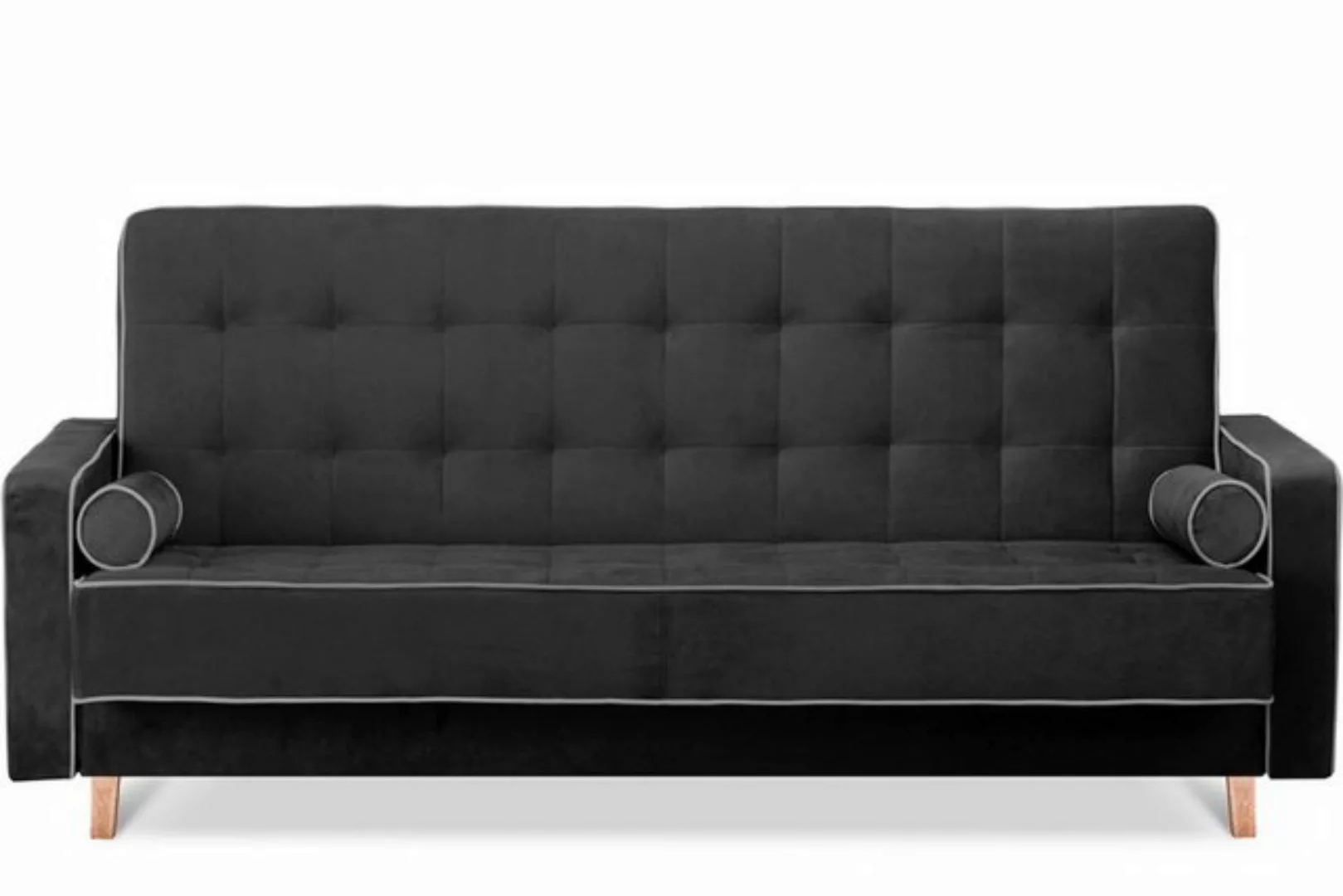 Konsimo Schlafsofa DOZER Sofa 3 Personen, ausziehbar, Velours, mit Armlehne günstig online kaufen