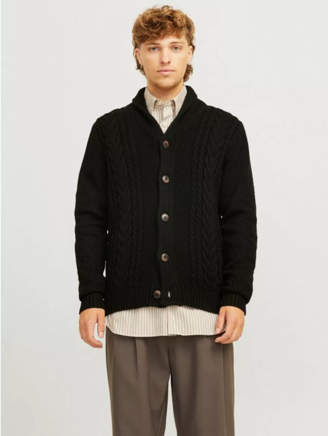 Jack & Jones Strickjacke "JJCRAIG KNIT SHAWL NECK AW24", mit Schalkragen un günstig online kaufen