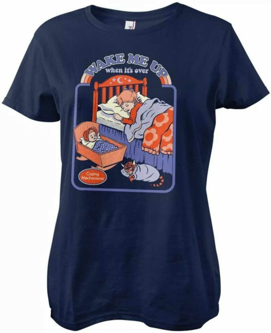 Steven Rhodes T-Shirt Wake Me Up When It's Over Girly Tee günstig online kaufen