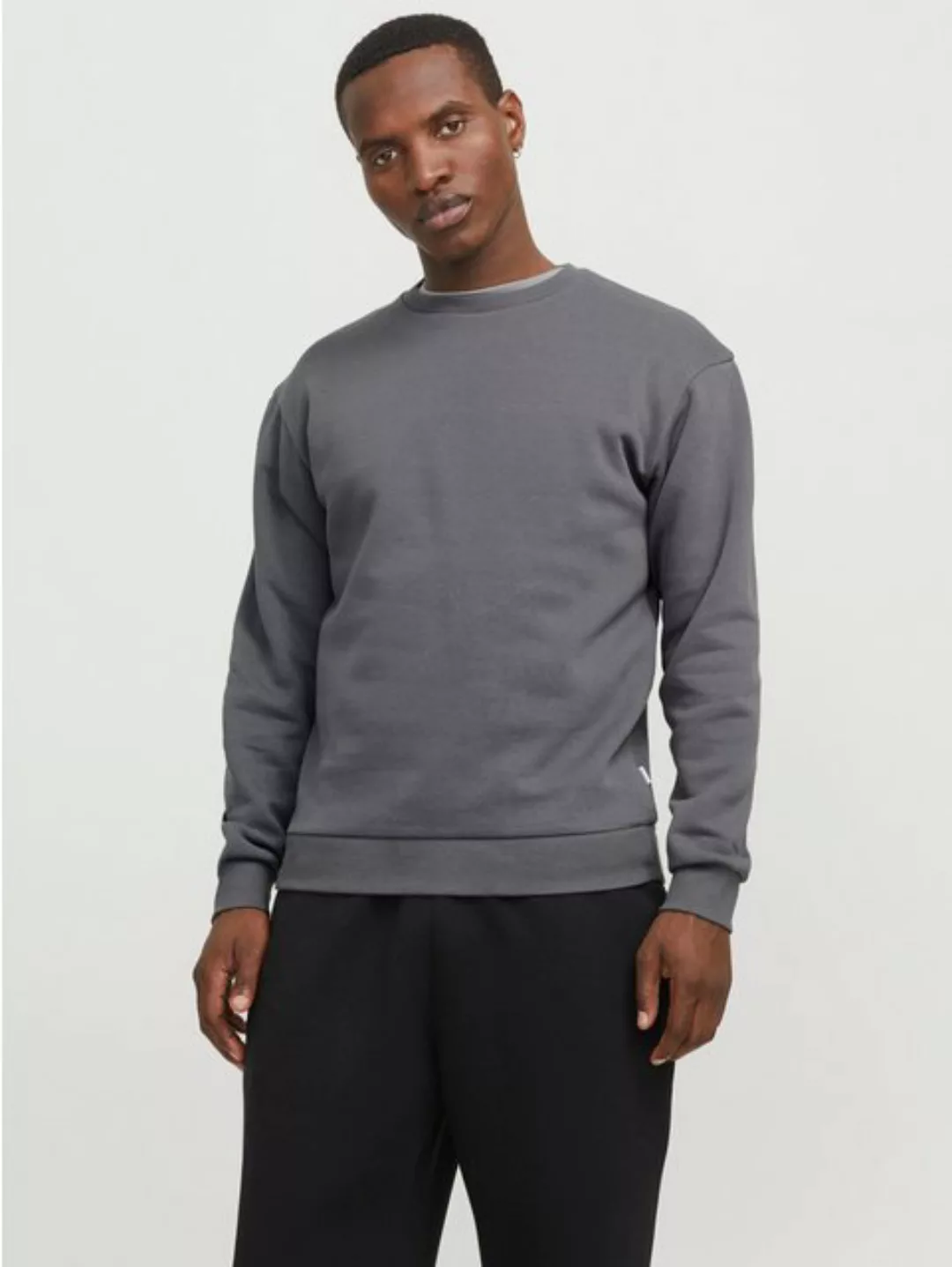 Jack & Jones Sweatshirt JJEBRADLEY SWEAT CREW NOOS mit Rippbündchen günstig online kaufen